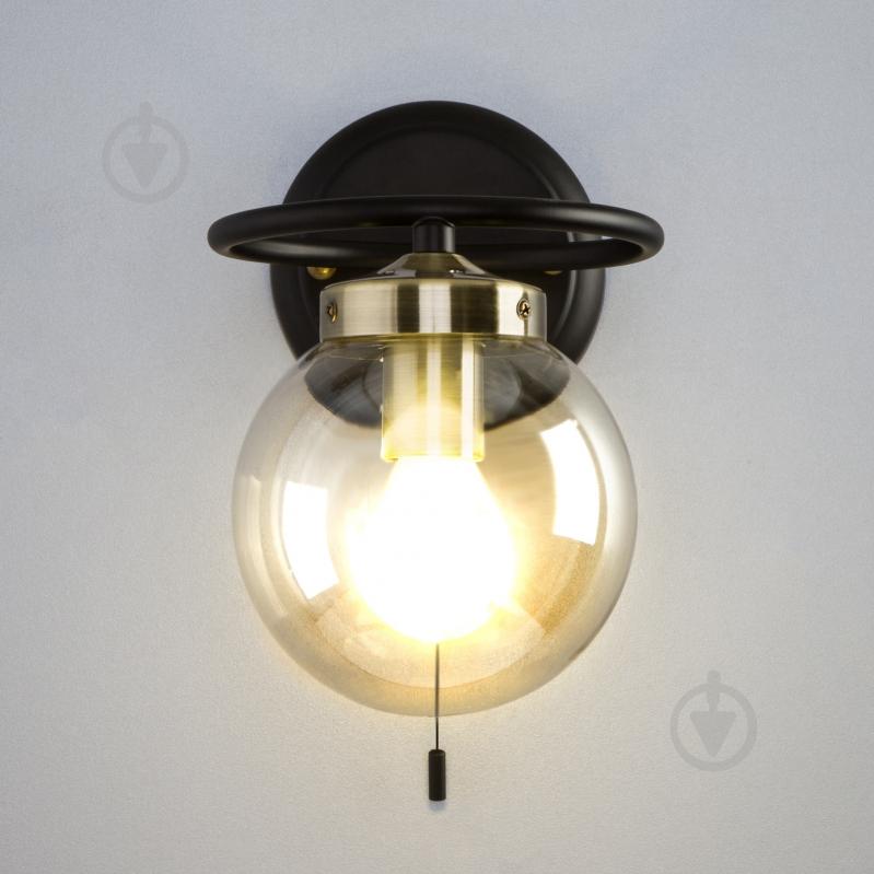 Бра Strotskis Link 1x60 Вт E14 черный 70104/1 - фото 6