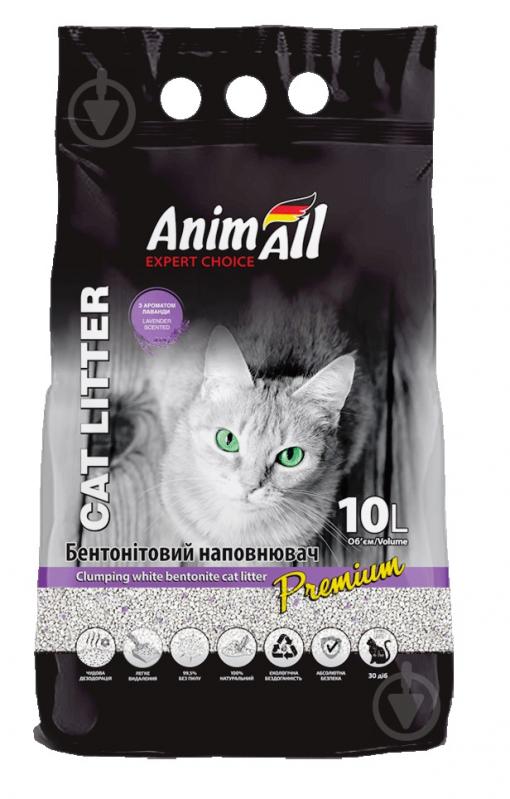 Наполнитель бентонитовый AnimAll с ароматом лаванды 10 л - фото 1