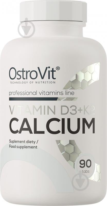 Вітаміни Ostrovit Vitamin D3 + K2 + Calcium 90 шт./уп. 128 г - фото 1