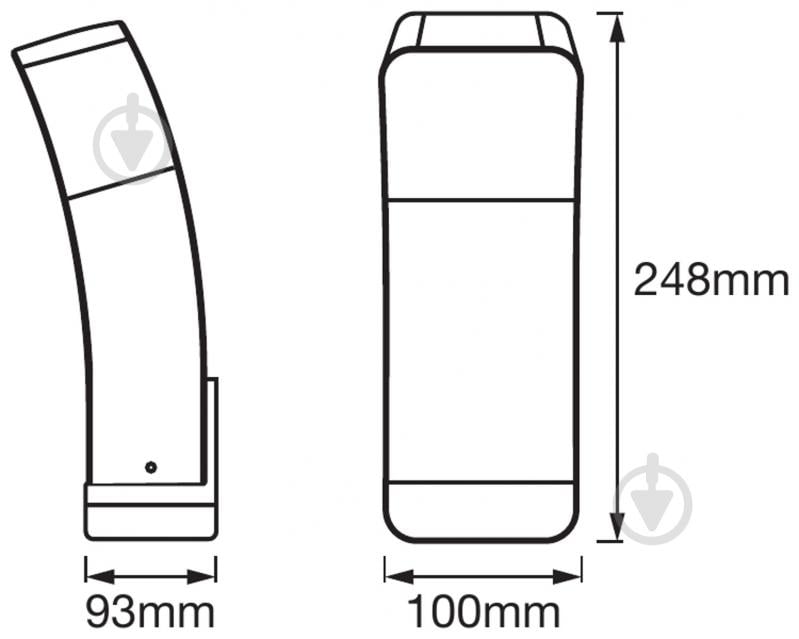 Світильник вуличний настінний Ledvance Smart + Wifi Curve Si 9 Вт IP44 темно-сірий AC260410055 - фото 5
