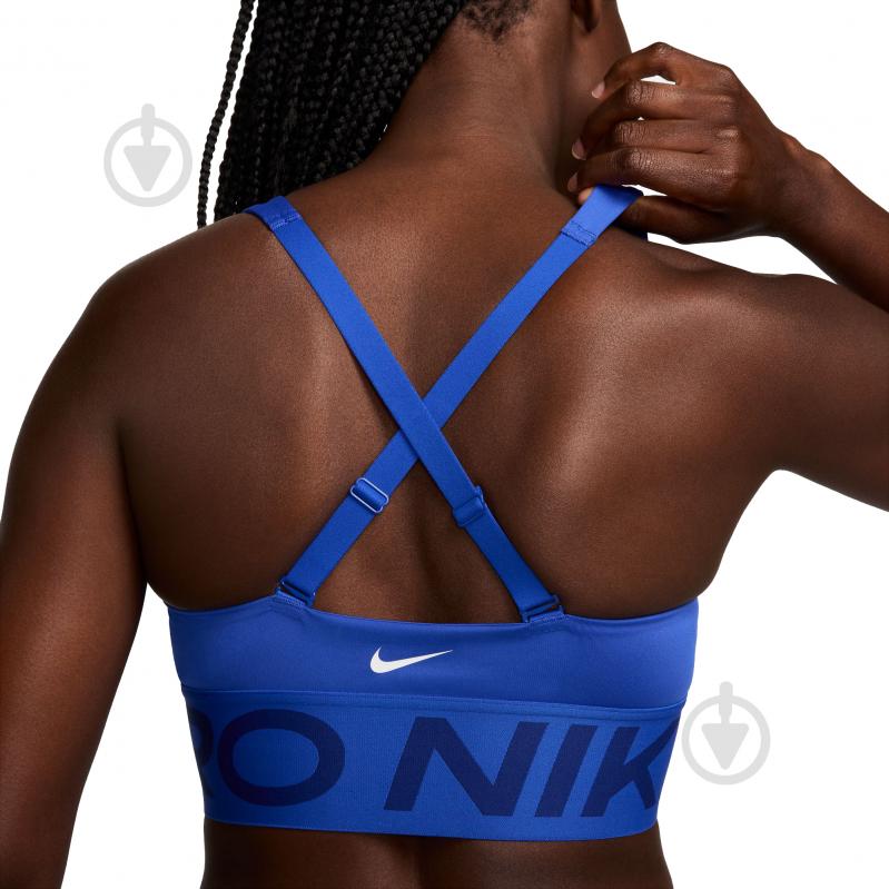 Топ Nike NP INDY PLUNGE BRA BOLD HF7324-405 р.M синій - фото 7