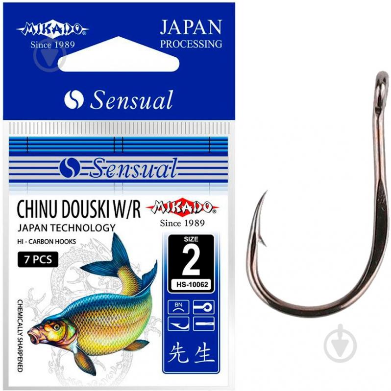 Крючок Mikado black nickel №12 10 шт. Sensual Chinu Douski - фото 1
