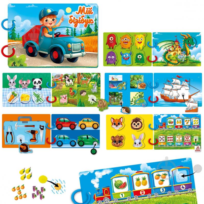 Развивающая игрушка Vladi Toys с липучками «Бизи бук. Для мальчиков» VT1310-10 - фото 3