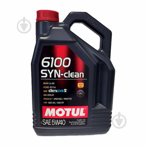 Моторне мастило Motul 6100 Syn-Clean 5W-40 5 л (107943) - фото 1