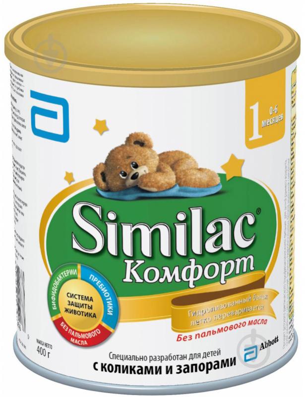 Суха молочна суміш Similac Комфорт 1 375 г 8427030005812 - фото 1