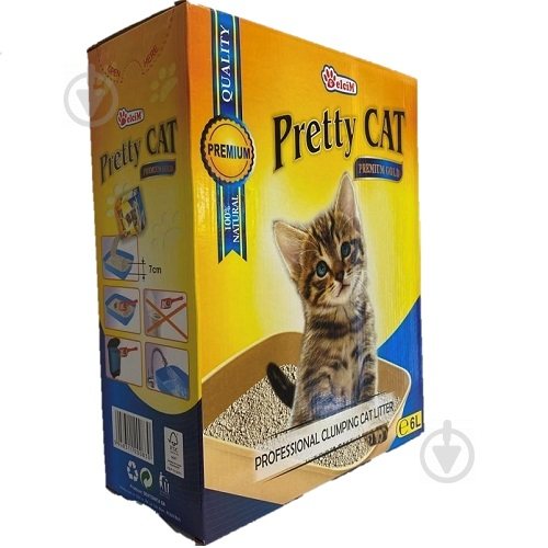 Наполнитель бентонитовый Pretty Cat Premium Gold без аромата 6 л - фото 1