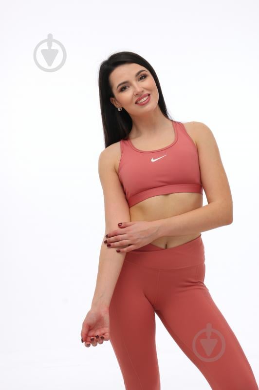 Бра Nike W NK SWSH MED SPT BRA DX6821-634 р.S розовый - фото 4