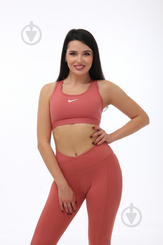 Бра Nike W NK SWSH MED SPT BRA DX6821-634 р.M рожевий - фото 5