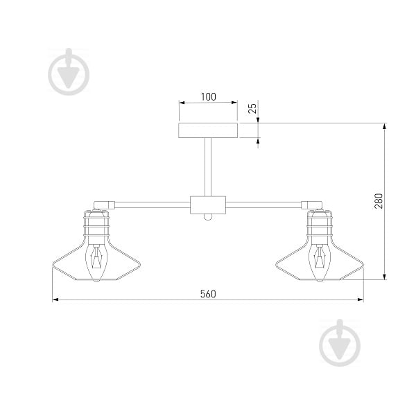 Люстра стельова Strotskis Tranello 5x60 Вт E14 хром 70108/5 - фото 6