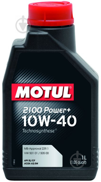 Моторне мастило Motul 2100 Power+ 10W-40 1 л (108648) - фото 1