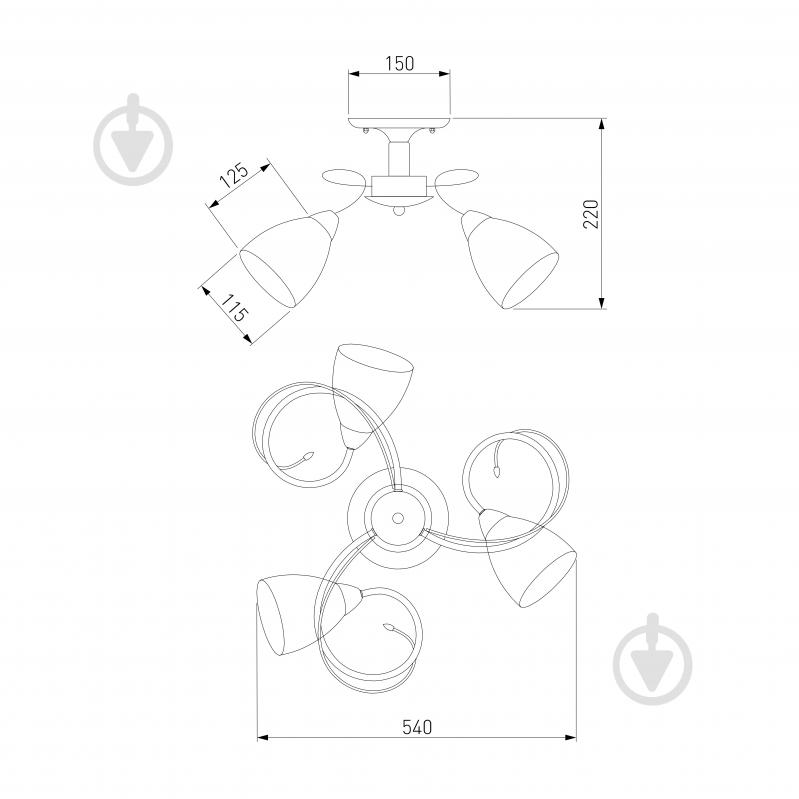 Люстра потолочная Strotskis Natalie 3x40 Вт E14 античная бронза 30130/3 - фото 5 Люстра потолочная Strotskis Natalie 3x40 Вт E14 античная бронза 30130/3 - фото 5