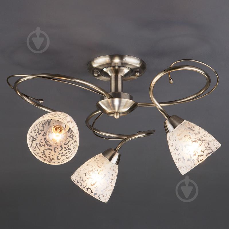 Люстра потолочная Strotskis Natalie 3x40 Вт E14 античная бронза 30130/3 - фото 2 Люстра потолочная Strotskis Natalie 3x40 Вт E14 античная бронза 30130/3 - фото 2