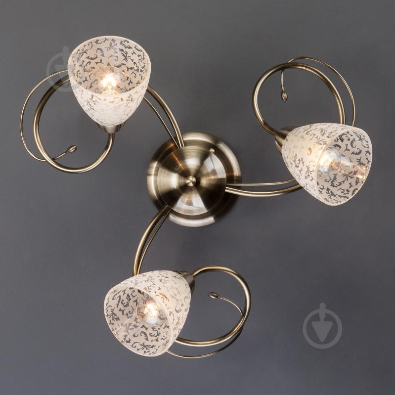 Люстра потолочная Strotskis Natalie 3x40 Вт E14 античная бронза 30130/3 - фото 3 Люстра потолочная Strotskis Natalie 3x40 Вт E14 античная бронза 30130/3 - фото 3