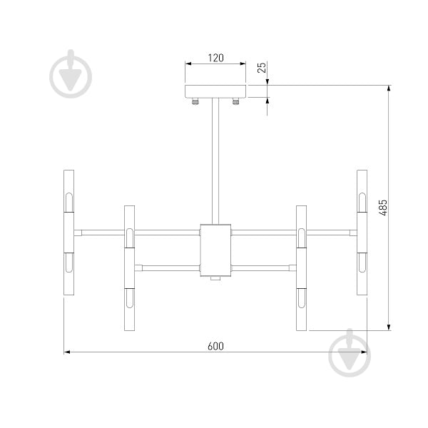 Люстра потолочная Strotskis Bastone 24x3 Вт G4 хром 549 - фото 4