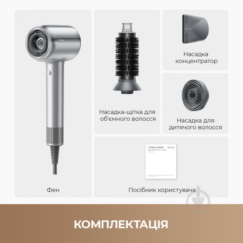 Фен MOVA Shine 20 (AMSH20-SIL) - фото 11