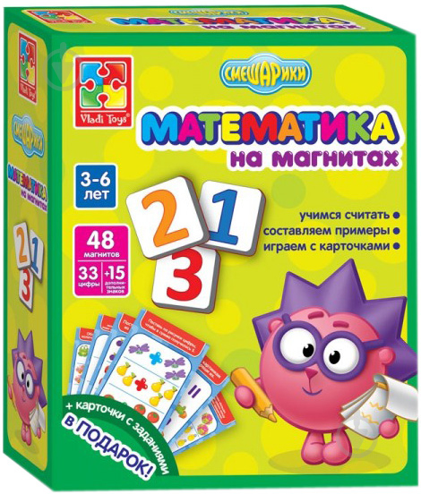 Игра настольная Vladi Toys Математика. Смешарики VT1502-07 - фото 1