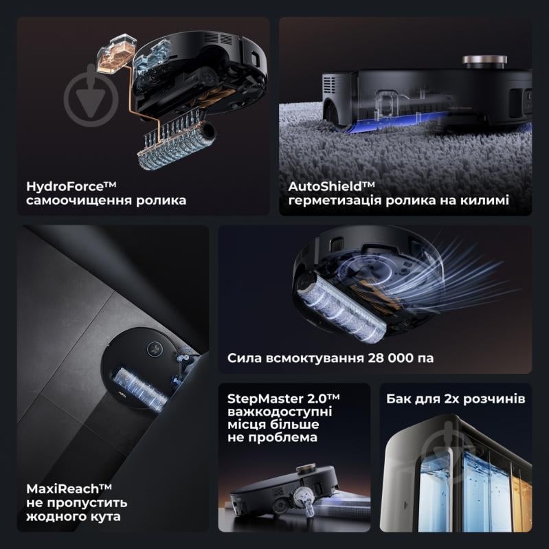 Робот-пылесос MOVA Z60 Ultra Roller Complete Black-EUA black - фото 9