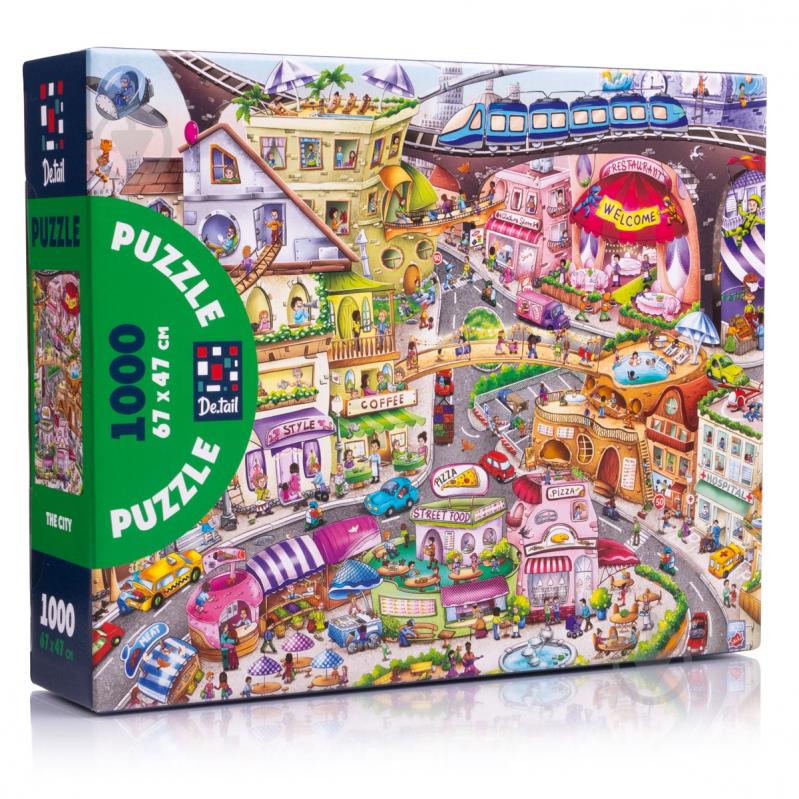 Пазлы картонные De.tail Город 1000 деталей DT1000-13 - фото 1 Пазлы картонные De.tail Город 1000 деталей DT1000-13 - фото 1