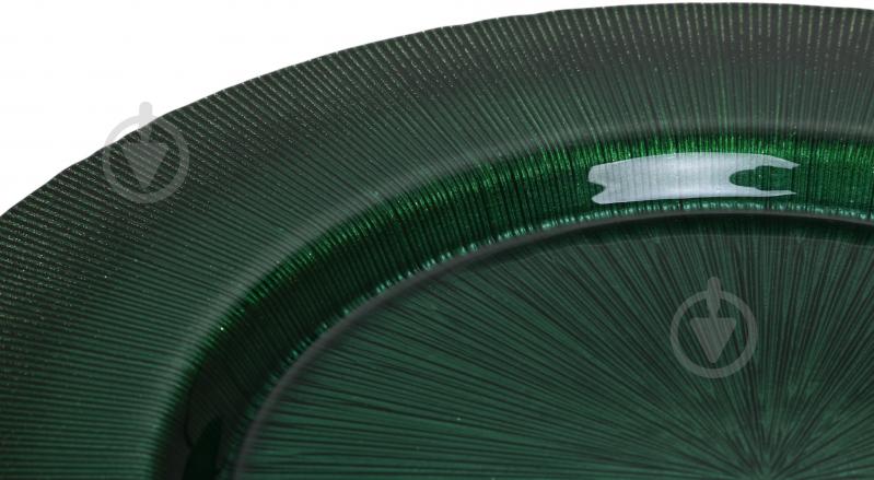 Блюдо Dekor Cam Focus 33 см зелене - фото 4