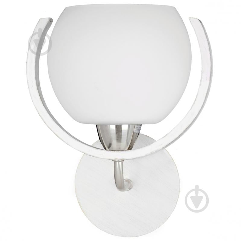 Бра Victoria Lighting 1x40 Вт E14 хром/білий Odeon/AP1 milk - фото 1