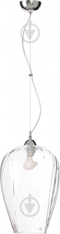 Подвес TK Lighting 1491 1x60 Вт E27 хром Reflex Wave - фото 1