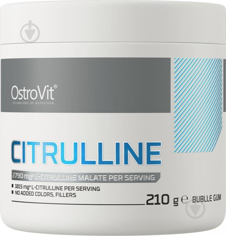 Комплекс передтренувальний Ostrovit Citrulline 210 г Bubble gum - фото 1