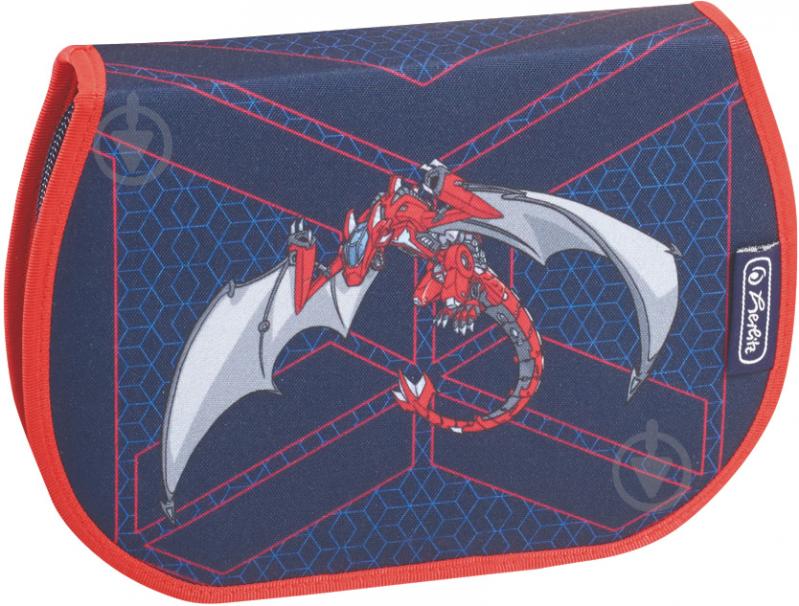 Рюкзак каркасный Herlitz Flexi Plus Robo Dragon Red - фото 5