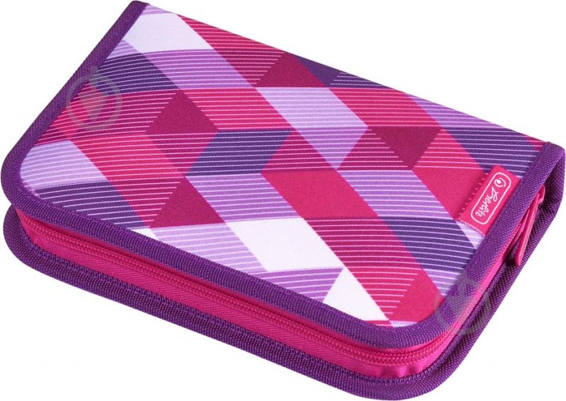 Рюкзак каркасный Herlitz Motion Plus Cubes Pink - фото 5