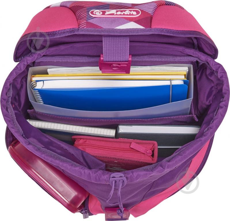 Рюкзак каркасный Herlitz Motion Plus Cubes Pink - фото 9