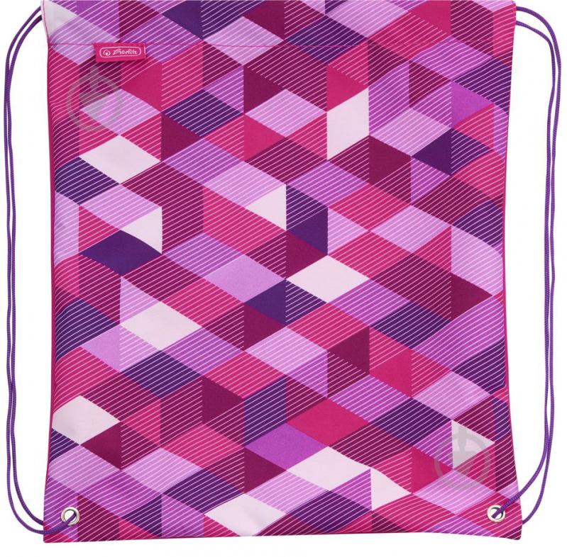 Рюкзак каркасний Herlitz Midi Plus Cubes Pink - фото 8