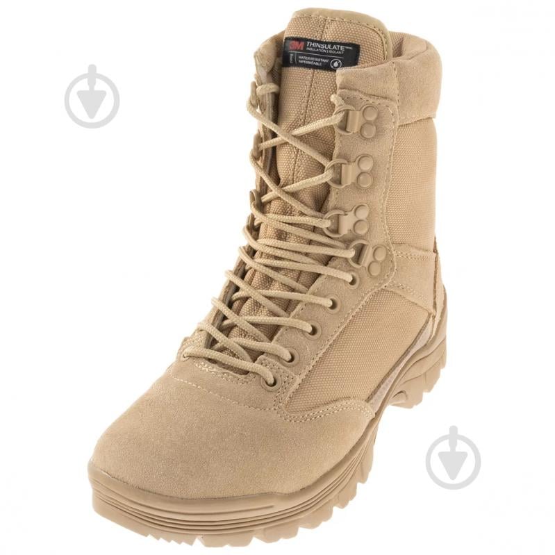 Черевики тактичні Mil-Tec "TACTICAL BOOTS WITH YKK ZIPPER" р.39 12822104 [055] Khaki - фото 4