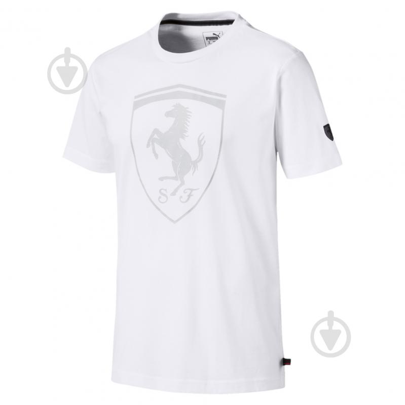 Футболка Puma Ferrari Big Shield Tee 59540805 S белый - фото 1