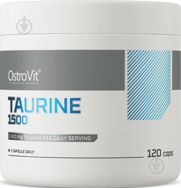 Комплекс передтренувальний Ostrovit Supreme Capsules Taurine 1500 мг 120 капсул 195 г - фото 1