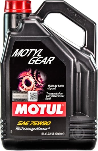 Масло трансмиссионное Motul Motylgear 75W-90 5 л (109057) - фото 1