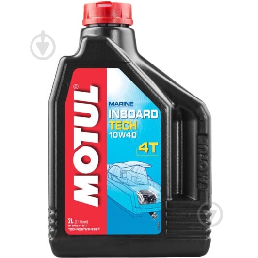 Моторное масло полусинтетическое Motul Inboard Tech 4T 10W-40 2 л (106417) - фото 1