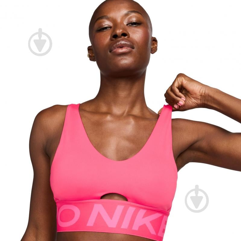 Топ Nike NP INDY PLUNGE BRA BOLD HF7324-629 р.M рожевий - фото 3