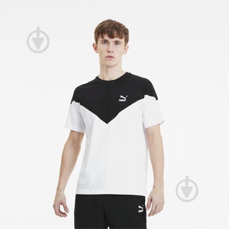 Футболка Puma Iconic MCS Tee 59644402 р.2XL белый - фото 1