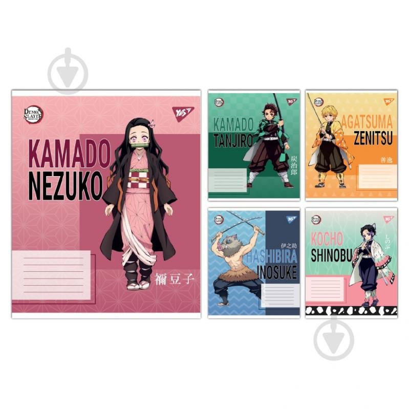 Тетрадь школьная Demon slayer Heroes 36 листов в линейку YES - фото 1 Тетрадь школьная Demon slayer Heroes 36 листов в линейку YES - фото 1