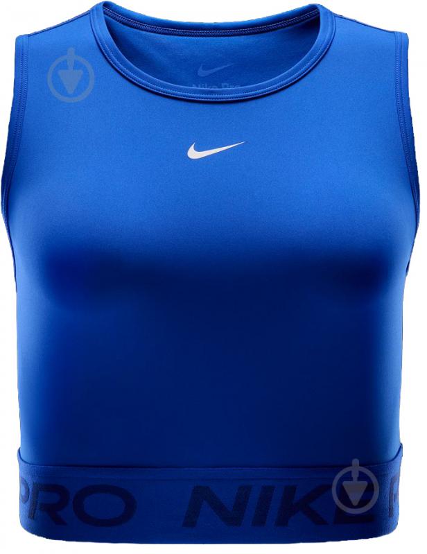 Топ Nike PRO DF 365 CROP TANK FZ3615-405 р.M синий - фото 1