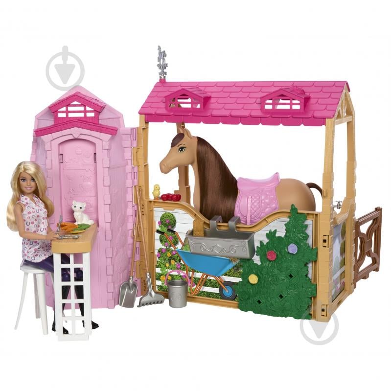 Кукольный набор Barbie Чудесная конюшня для лошадки HXJ44 - фото 2 Кукольный набор Barbie Чудесная конюшня для лошадки HXJ44 - фото 2