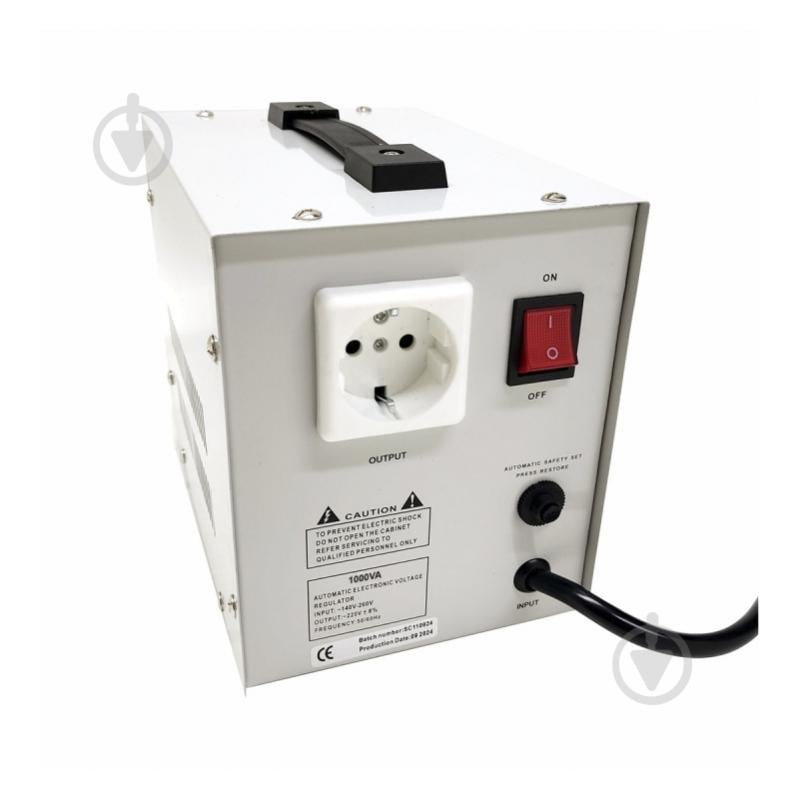 Стабілізатор напруги ElectrO SDR-1000 1кВА напольний білий SDR10ELW - фото 2
