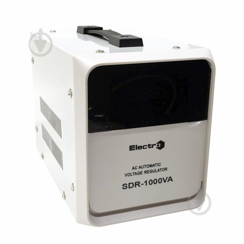 Стабілізатор напруги ElectrO SDR-1000 1кВА напольний білий SDR10ELW - фото 1