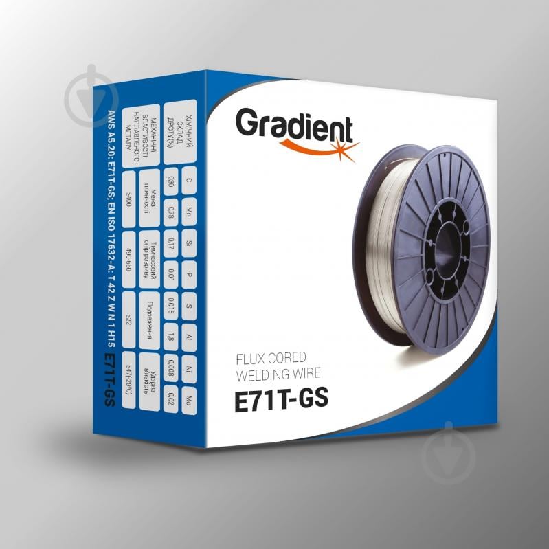 Проволока сварочная флюсовая Gradient E71T-GS 0,8 мм 0,45 кг - фото 3