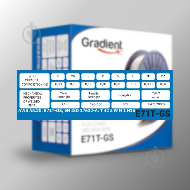 Проволока сварочная флюсовая Gradient E71T-GS 0,8 мм 0,45 кг - фото 4