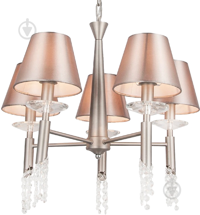 Люстра Victoria Lighting ARIEL/SP5 5x40 Вт E14 бежевый - фото 2
