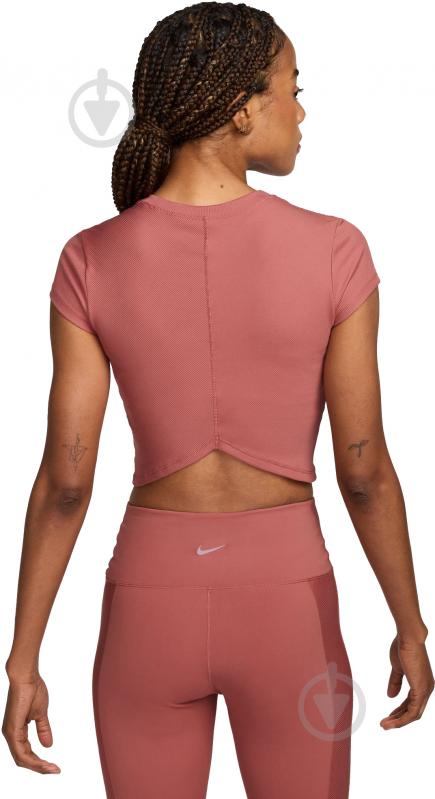 Топ Nike ONE RIB SS TOP CAPSULE FV7874-634 р.M рожевий - фото 2