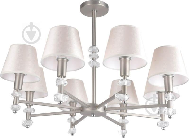 Люстра підвісна Victoria Lighting Vela/SP8 8x40 Вт E14 нікель - фото 1