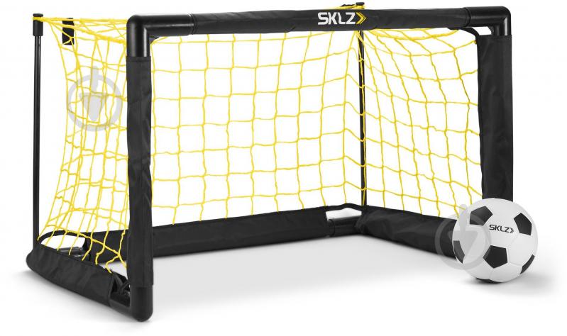 Футбольні ворота розкладні SKLZ Pro Mini Soccer 10911 р. one size чорно-жовтий - фото 1