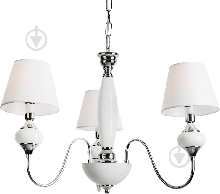 Люстра Victoria Lighting MANTRA/SP3 3x40 Вт E14 белый - фото 1 Люстра Victoria Lighting MANTRA/SP3 3x40 Вт E14 белый - фото 1