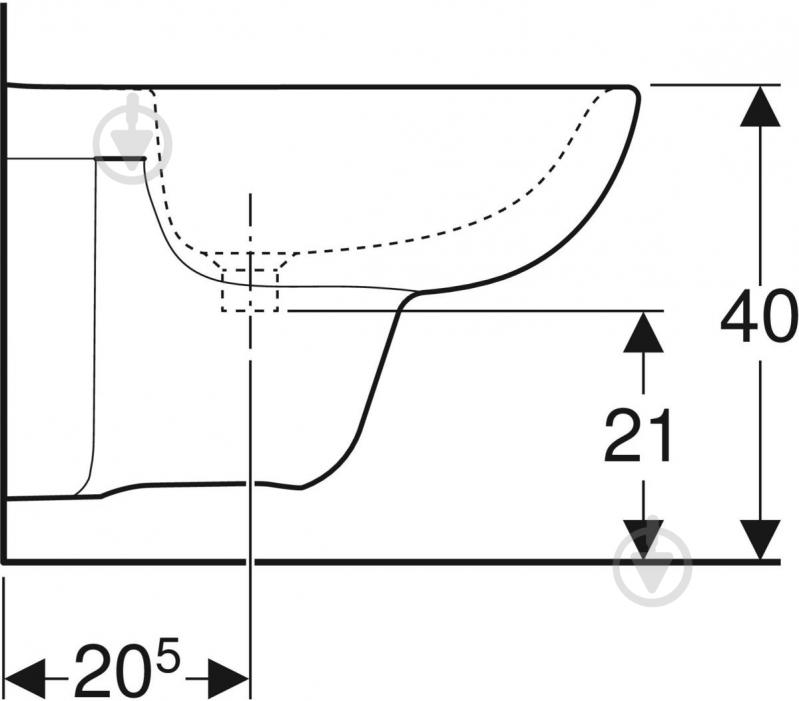 Биде подвесное Geberit Selnova - фото 5